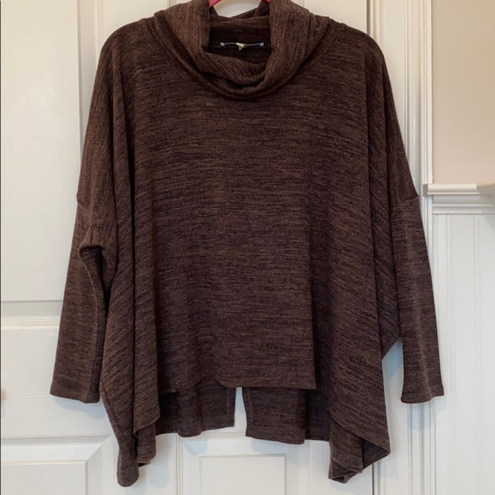NWOT turtleneck poncho